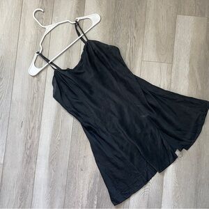 Victoria's Secret Dress silk mini slip womens Black (large) vintage minimalist